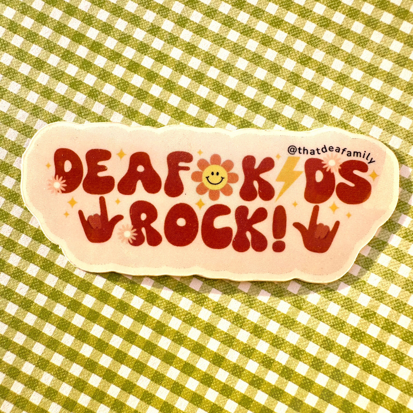 Deaf Kids Rock! Sticker
