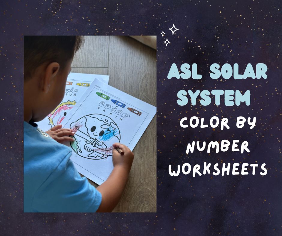ASL Solar System Worksheets Bundle