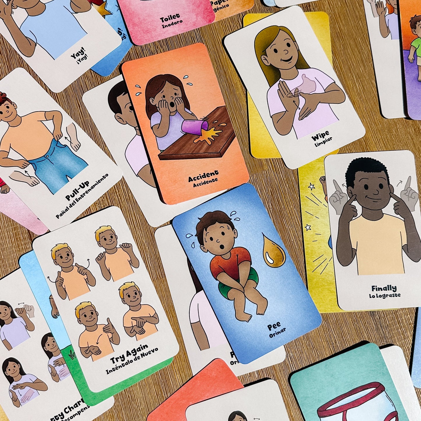 ASL Bathroom Guide Flashcards