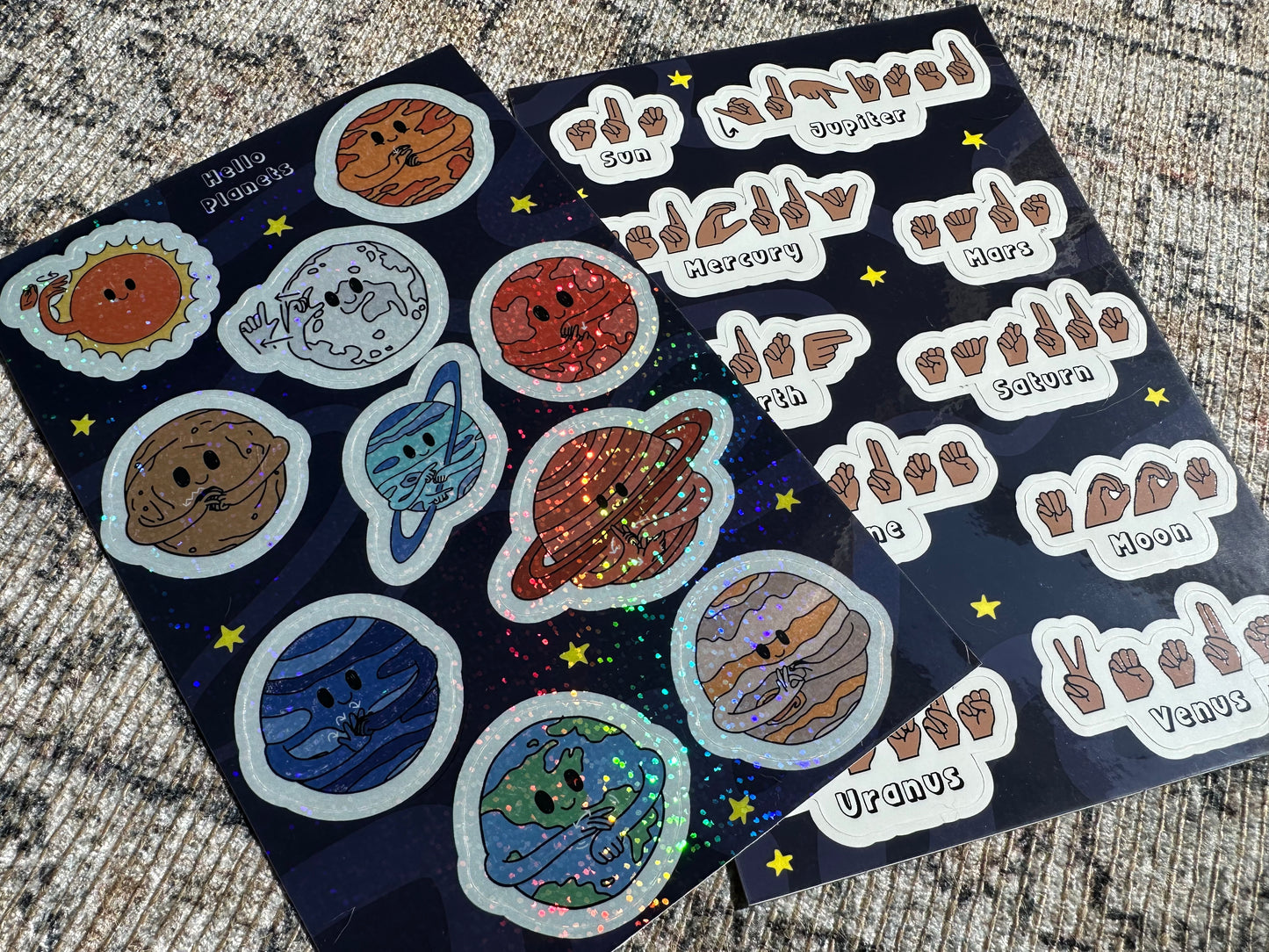 Hello Planets Sticker Sheets