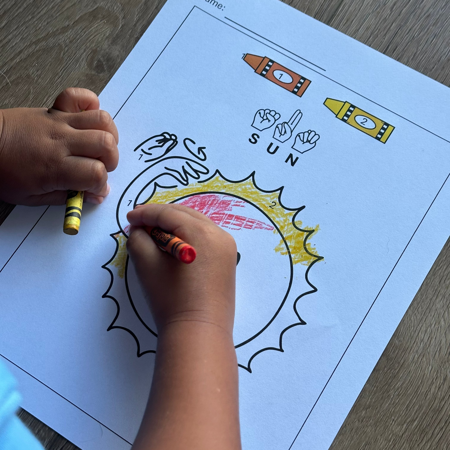 ASL Planets Color by Number (Digital Download)