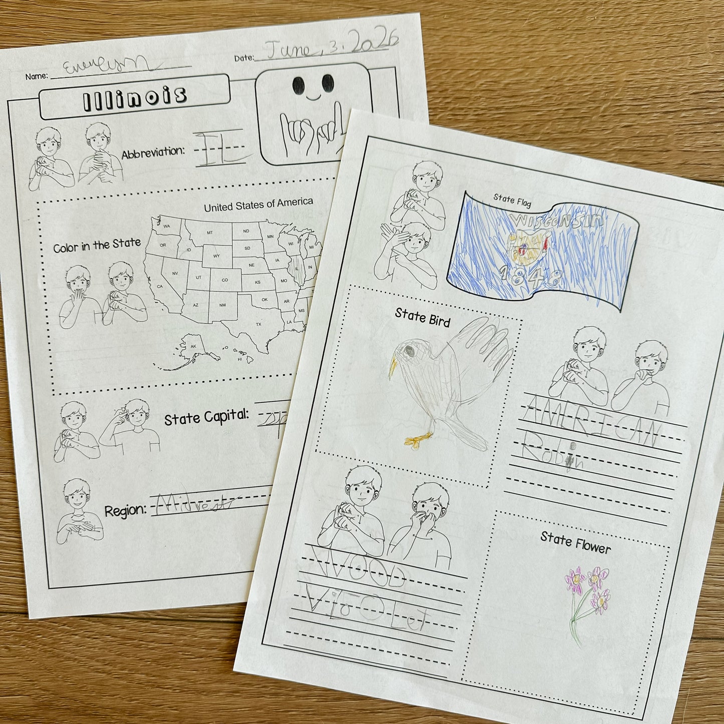 The 50 States in ASL Study Unit Book (Digital Only & Print at Home)