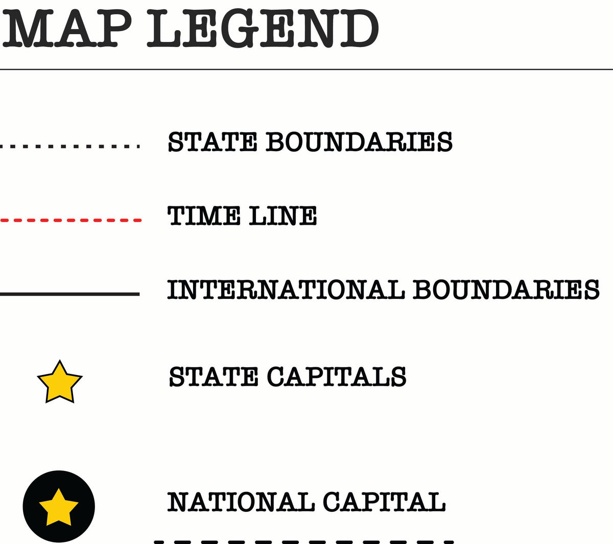 FREE - USA Map Legend (Digital Only & Print at Home)