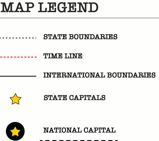 FREE - USA Map Legend (Digital Only & Print at Home)