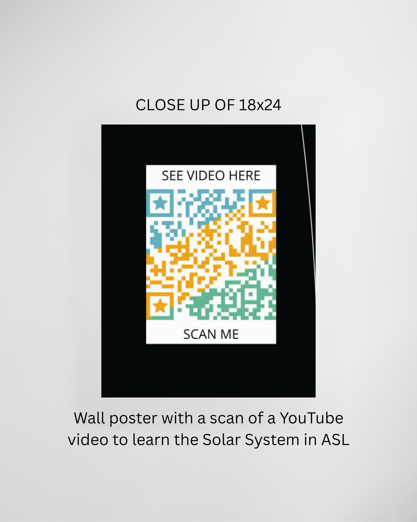 Solar System In ASL Wall Poster